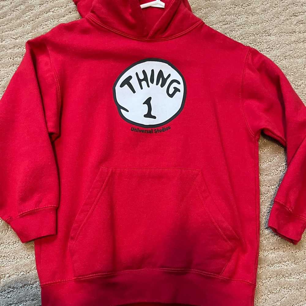 Universal Red Thing 1 Kids Hoodie